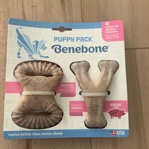 Benebone puppy pack bacon flavour new